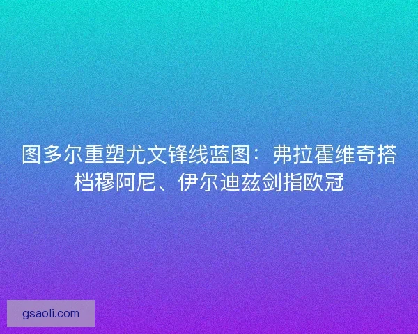 图多尔重塑尤文锋线蓝图：弗拉霍维奇搭档穆阿尼、伊尔迪兹剑指欧冠